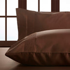 Σετ 2τμχ Μαξιλαροθήκες Hauz Vegan Silk Collection 52X92 Cinnamon